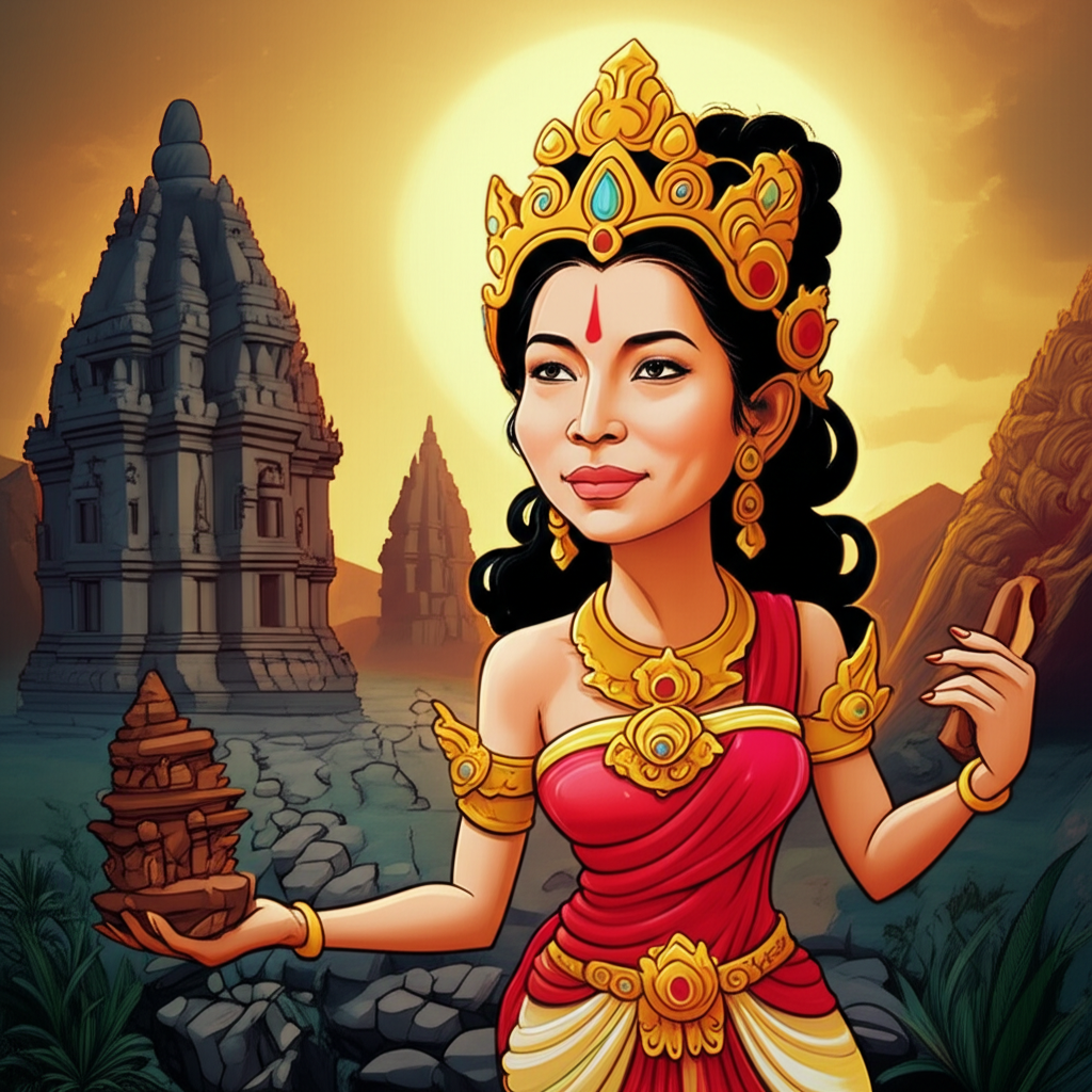 Whispers of the Rice Goddess and the Shadow of Prambanan: A Tale from Java